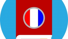 french-language-book-flat-icon-vector